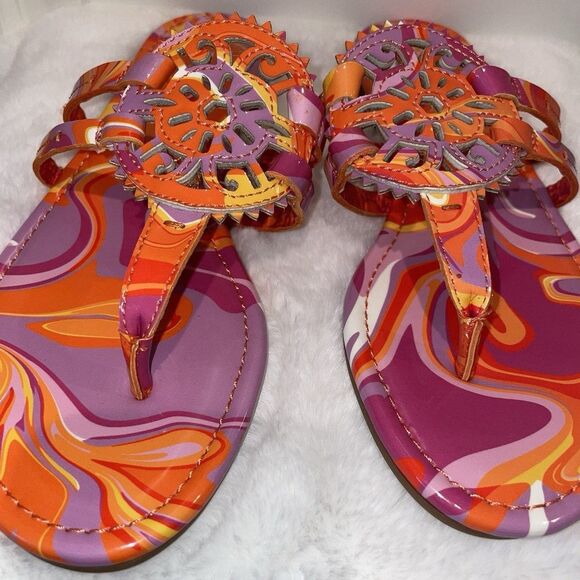 Circus NY Sam Edelman Women’s Sandals Shoes Size 7 Tie Dye Thong Flip Flops NEW - Picture 14 of 16